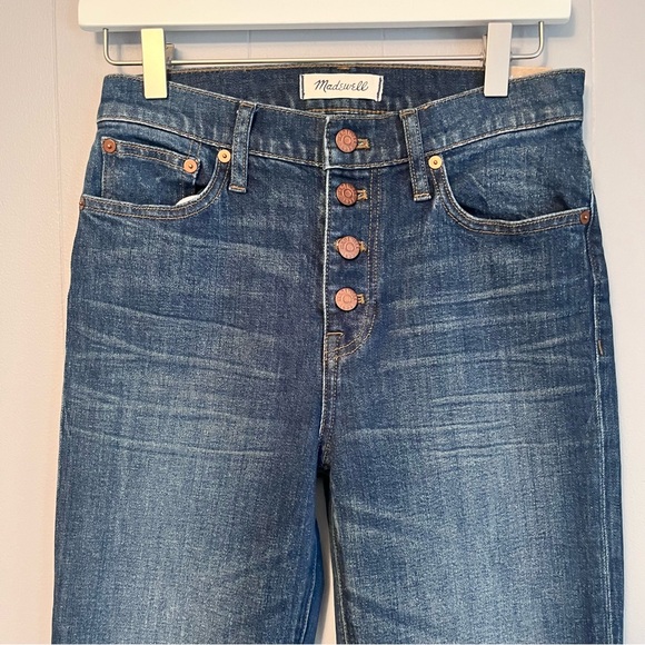 Madewell Flee Market Flares Jeans size 26 new mid wash button fly - Picture 3 of 10